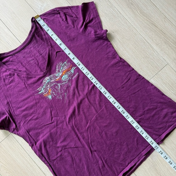 Patagonia Purple V-Neck Women’s Top Size Large - Picture 5 of 7